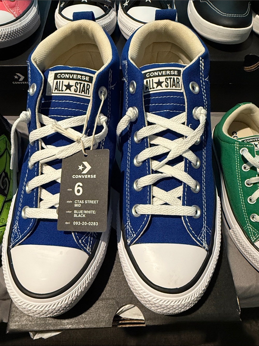 Converse Blue and White Kids Canvas Sneakers